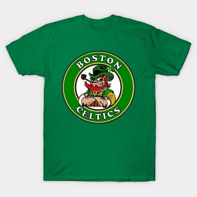 Boston Celtics Leprechaun T-Shirt by Bosko Art Designs